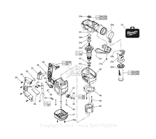 Milwaukee 5316-20 (C83A) Spline Rotary Hammer 1-9/16