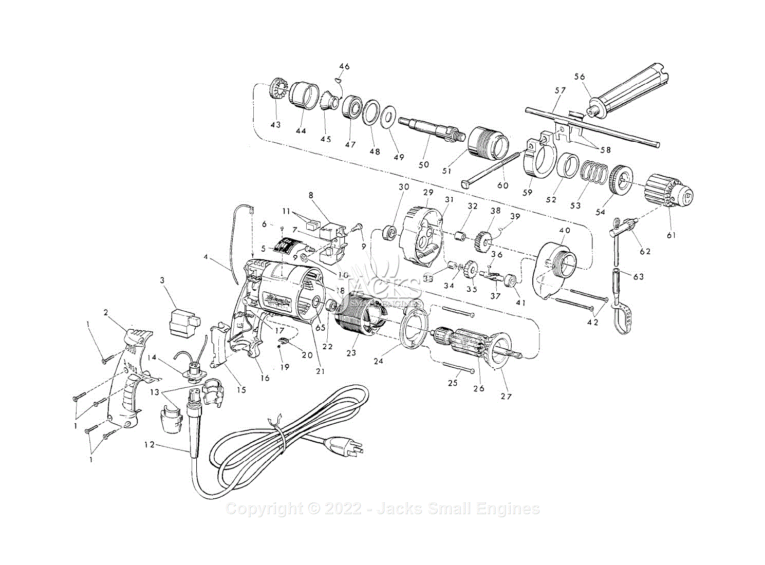 Milwaukee 5374 (Serial 666-1001) 1/2