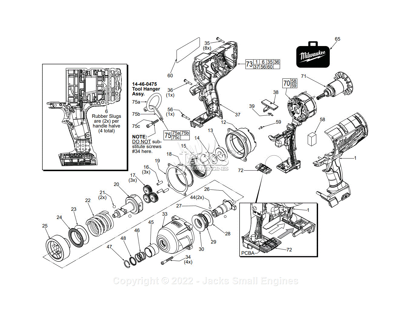 Milwaukee 2765-059 (Serial F81A) M18 Fuel 7/16