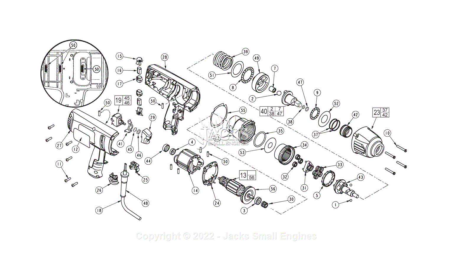 Milwaukee 9071-20 (Serial 230B) 1/2