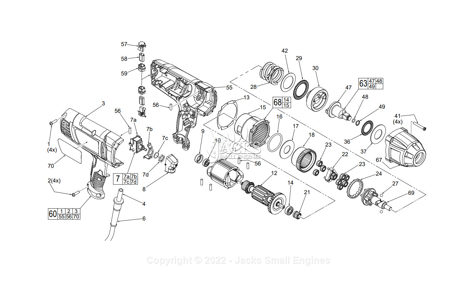 Milwaukee 9071-20 (Serial 230D) 1/2