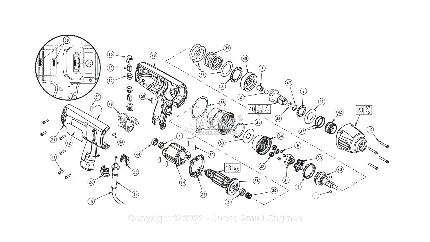 Milwaukee 9075-59 (Serial E96A) 3/4