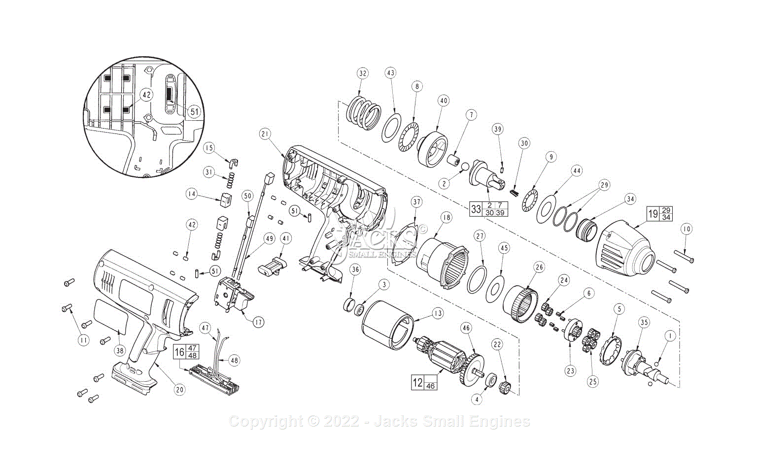 Milwaukee 9079-20 (Serial 241A) Cordless 1/2