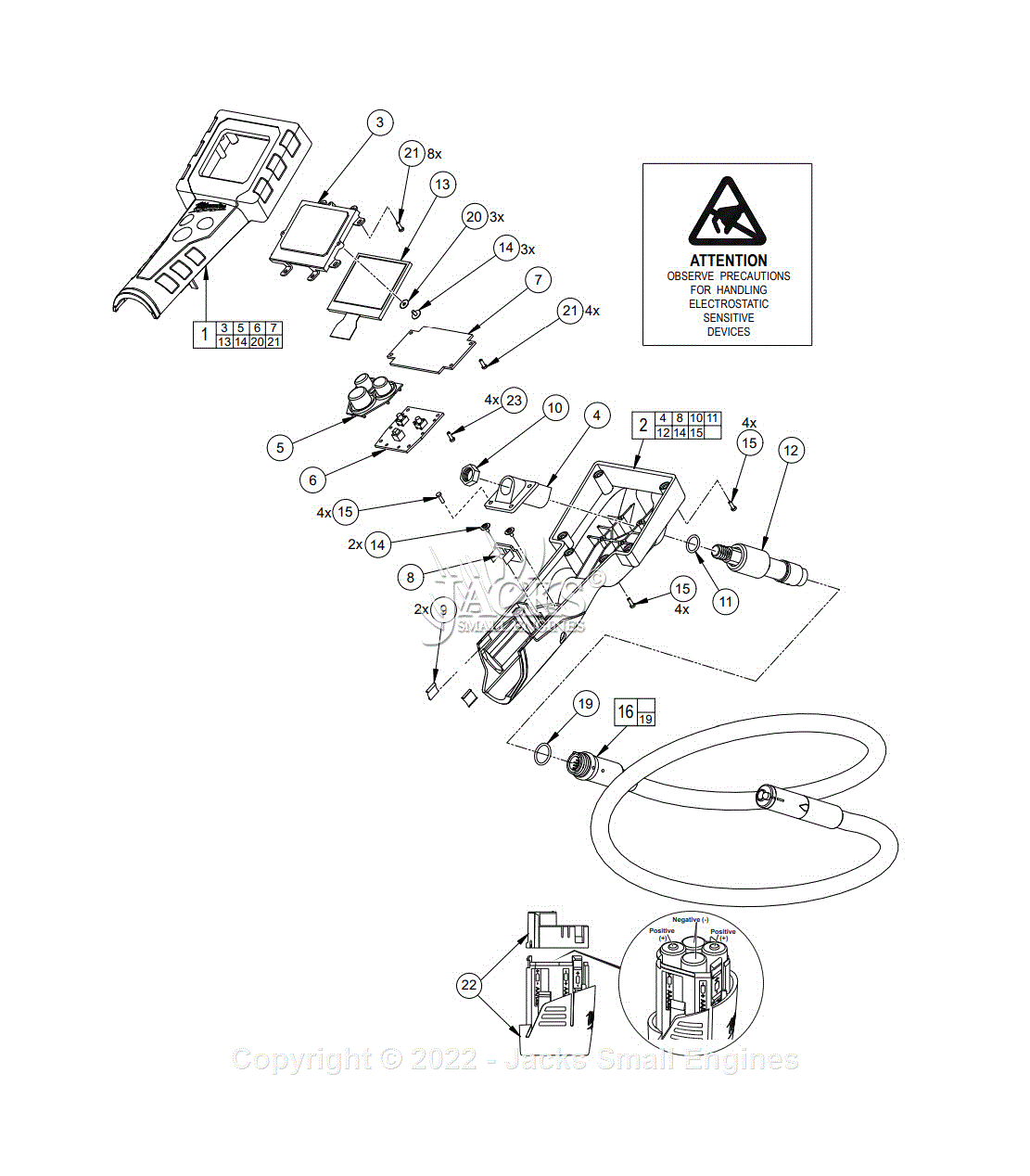 Milwaukee Serial B A Alkaline Aa Digital Inspection Camera Parts Parts Diagram For