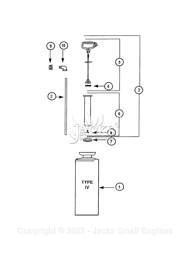 Milwaukee 49760050 (Serial TYPE IV) Water Tank Parts Parts Diagram