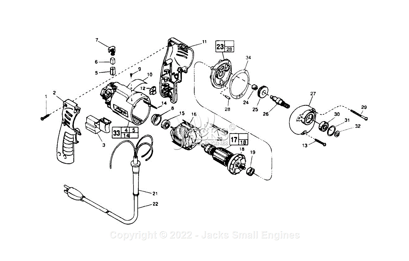 Milwaukee 6851 (Serial 758C) Power Unit Parts Parts Diagram for POWER UNIT