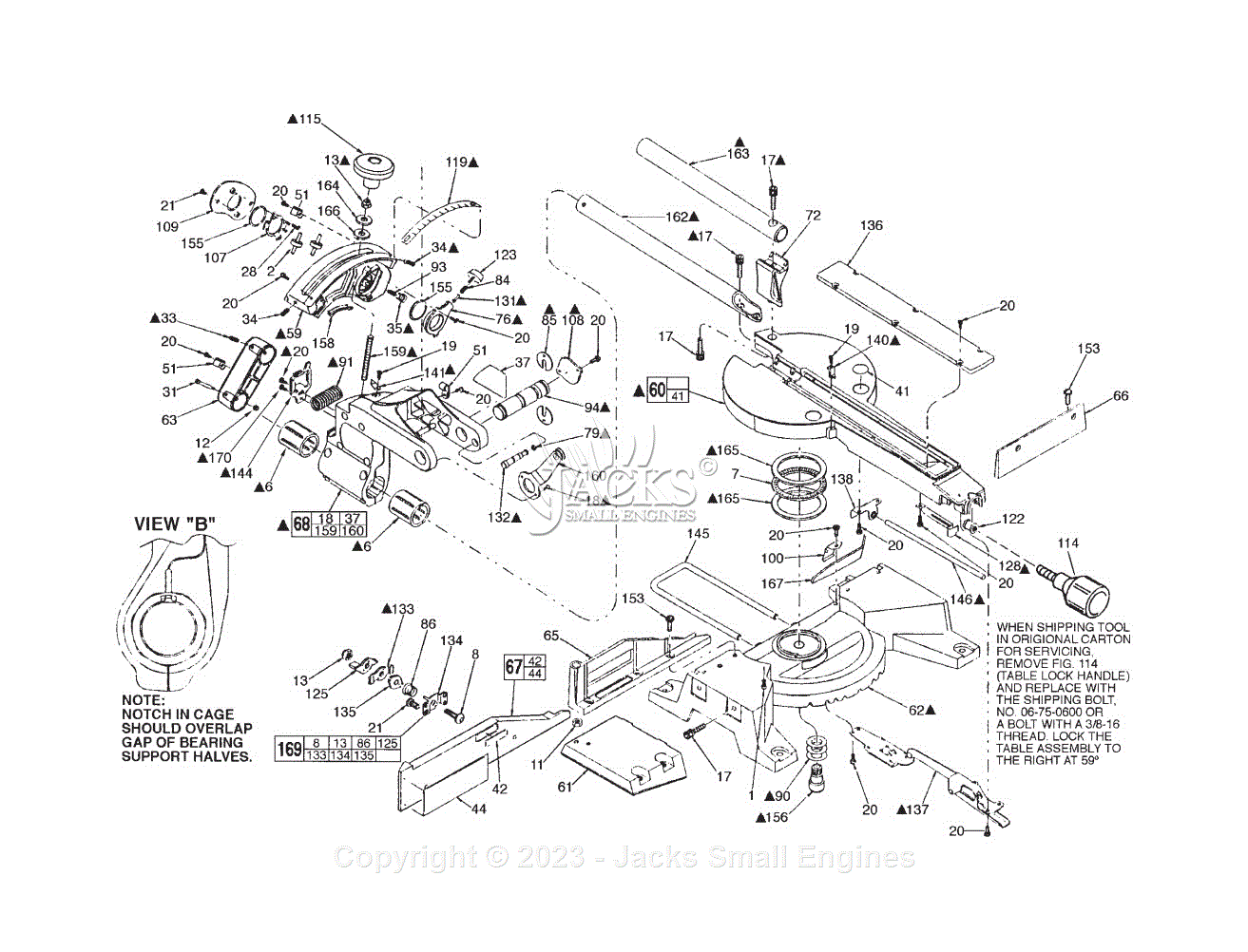 Milwaukee 6496 (Serial 882B) Sliding Compound Miter Saw Parts Parts ...