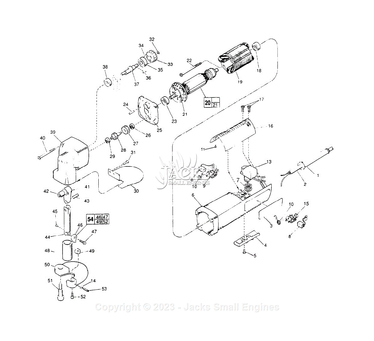 Milwaukee 6815-2 (Serial 710C) Shear Parts Parts Diagram for 14 GAUGE SHEAR