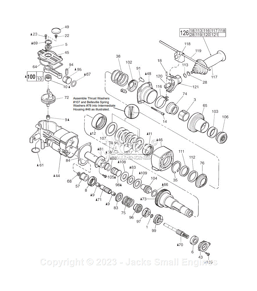 Milwaukee 5346 21 Serial 187c Rotary Hammer Parts Parts Diagram For 1 34 45mm Sds Max 