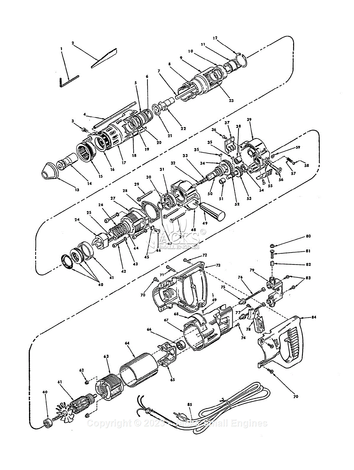 Milwaukee 5351 (Serial 488-1001) 3/4