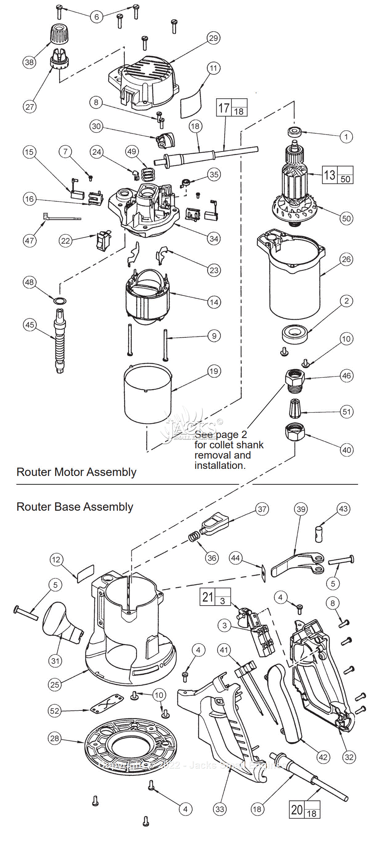 Milwaukee 5619-29 (Serial 280B) Milwaukee Router Parts Parts Diagram ...