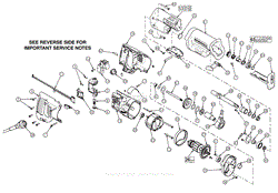 Milwaukee 6519 22 Serial A18B Milwaukee Sawzall Parts Diagrams