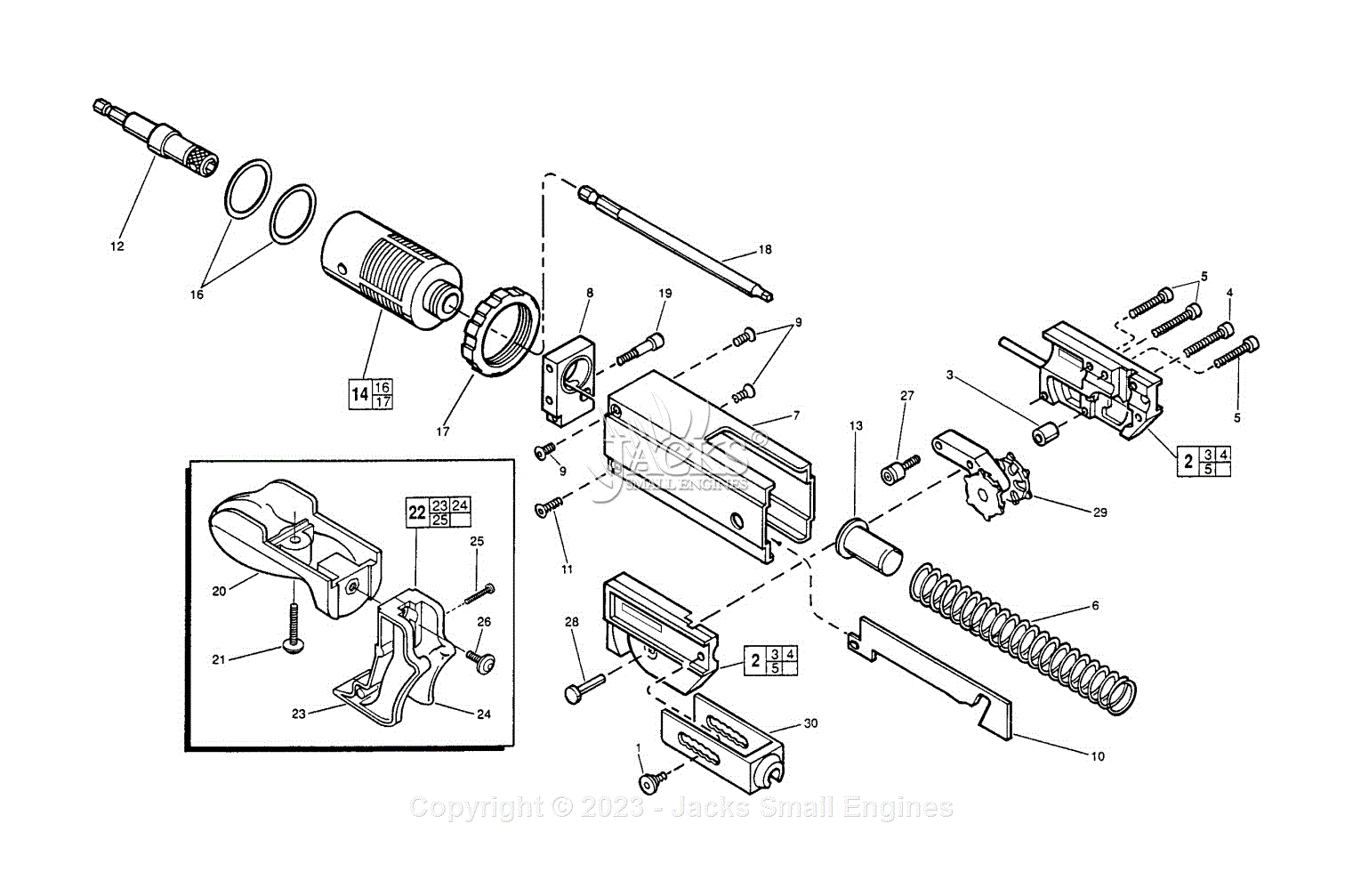 Milwaukee 48-05-1000 (SER 119408022) Screwgun Attachment Parts Diagram ...