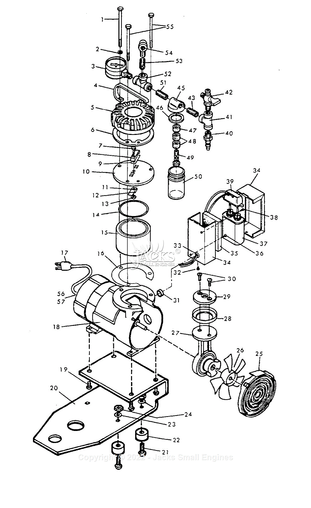 Milwaukee 49-50-0160 (serial 0585) Milwaukee 115 Volt Vacuum Pump 