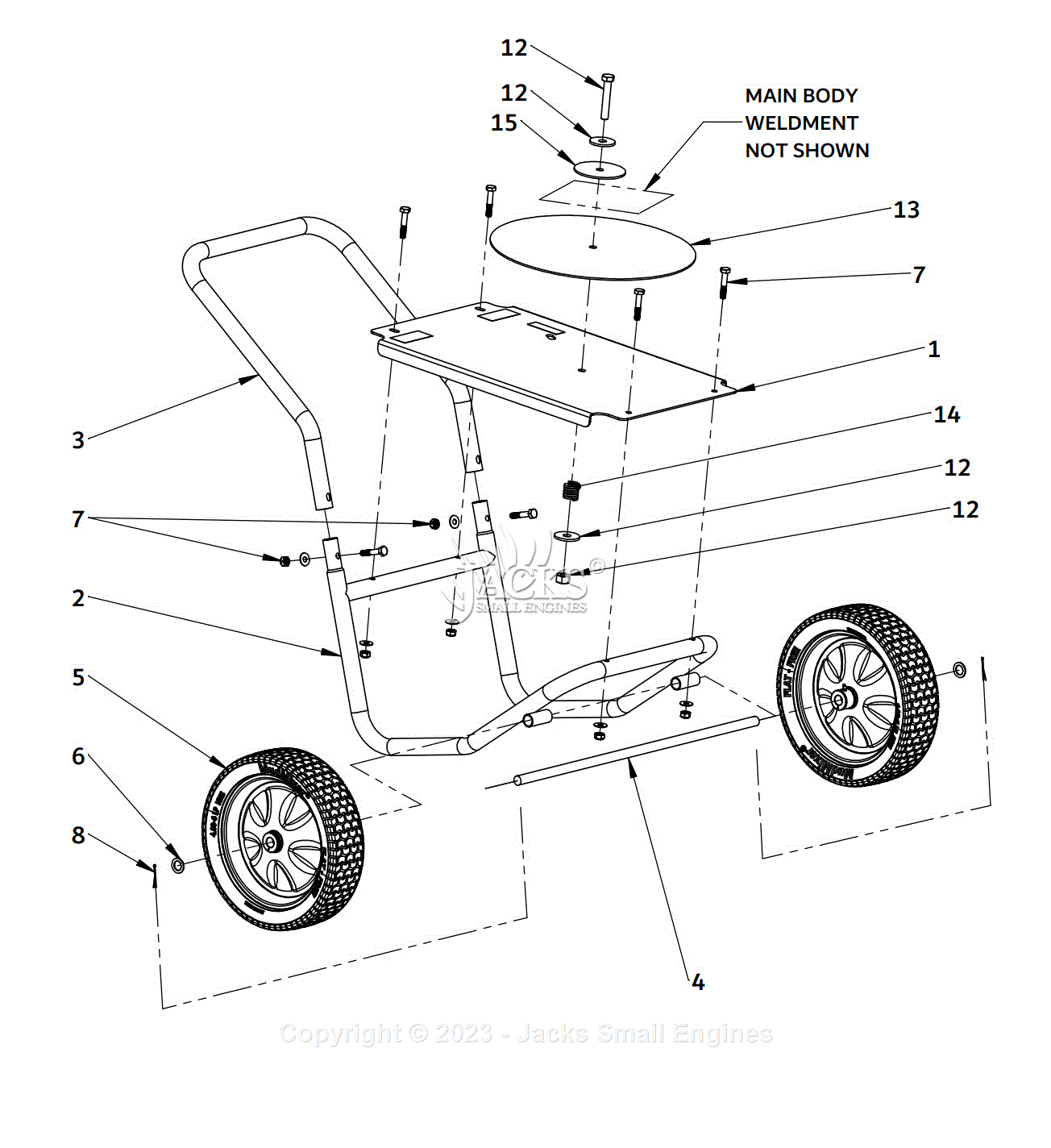 Mud Mixer MMXR-3221 Parts Diagram for Cart Assemblies