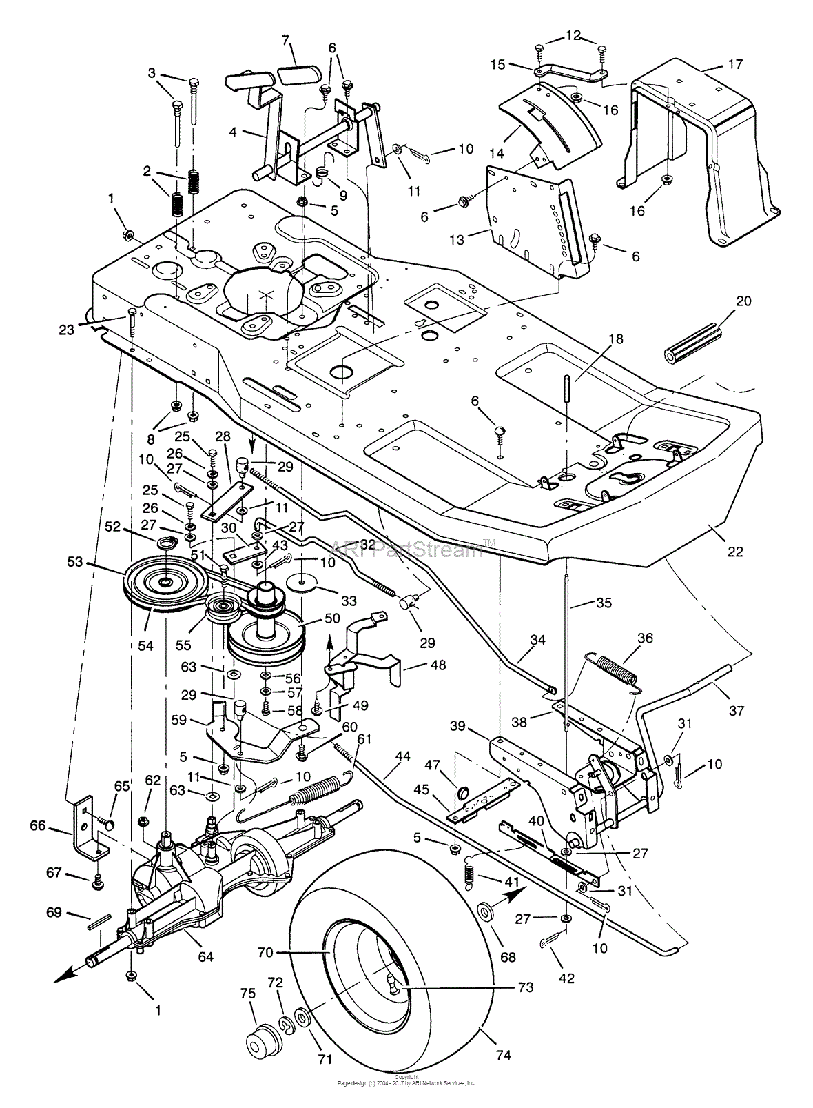 Murray 30560x51A - Rear Engine Rider (RER) (1997) Parts Diagram for ...