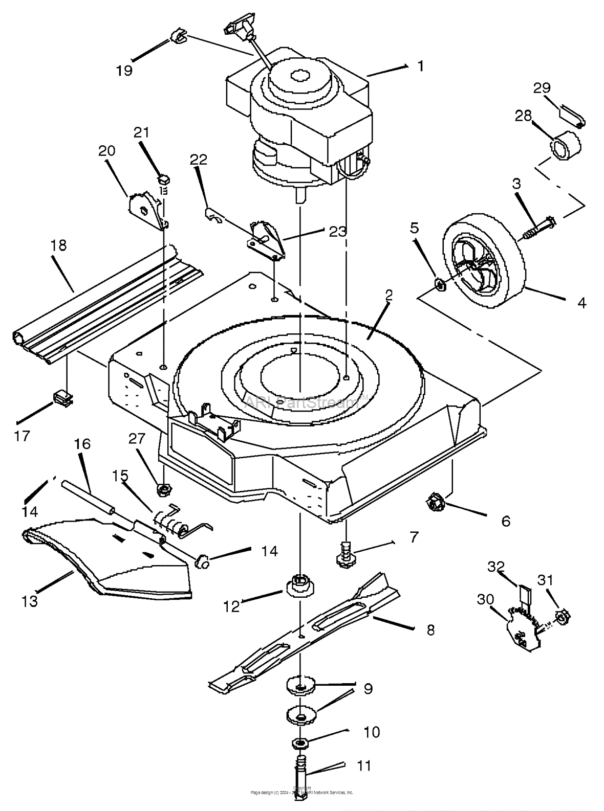 Murray 22255x92A - Walk-Behind Mower (1997) Parts Diagram for Mower ...