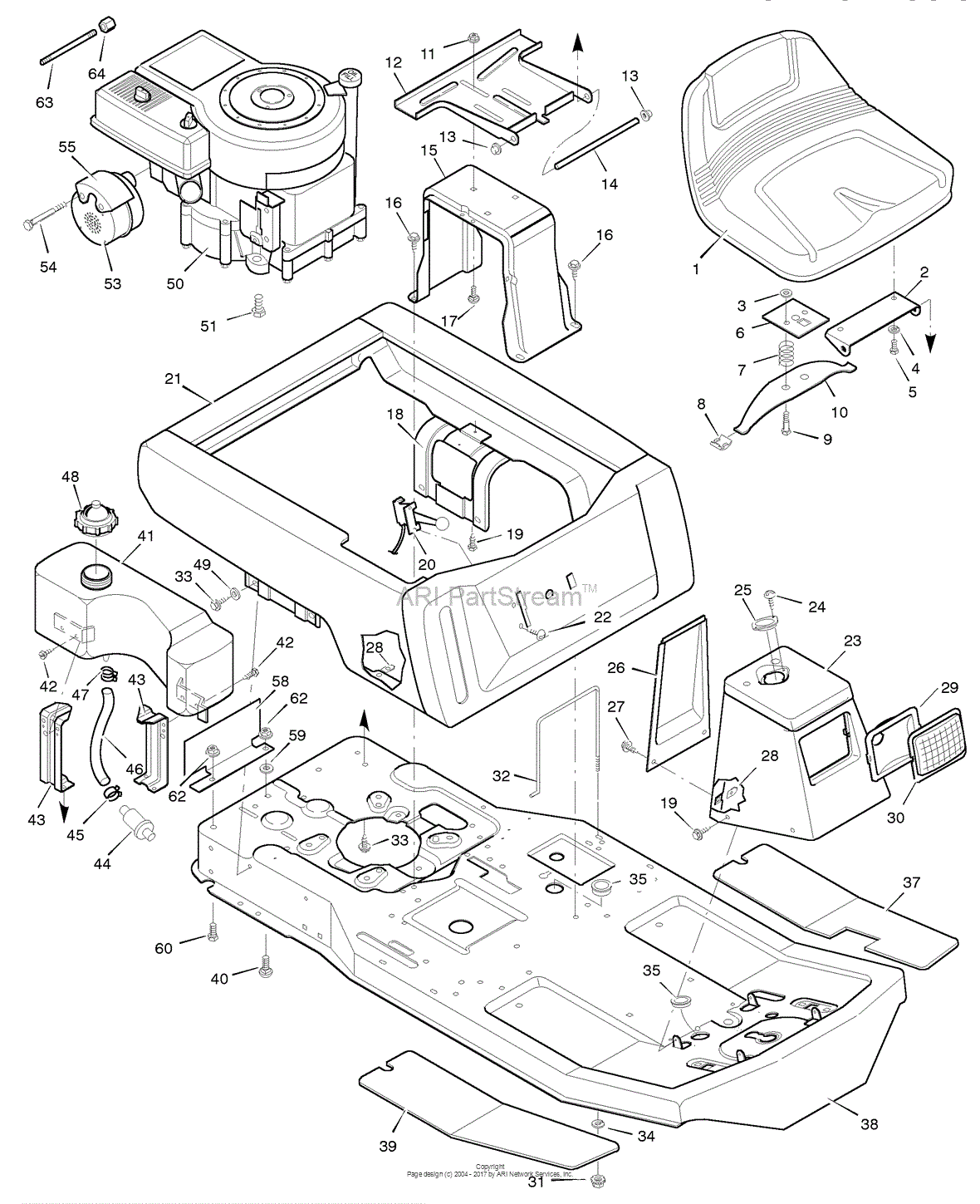 Murray 30577x8A - Lawn Tractor (1998) Parts Diagram for ... poulan lawn mower wiring diagram 