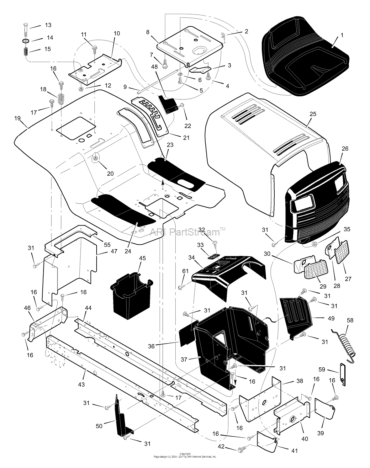 Murray 21595x8B - Walk-Behind Mower (1999) Parts Diagrams