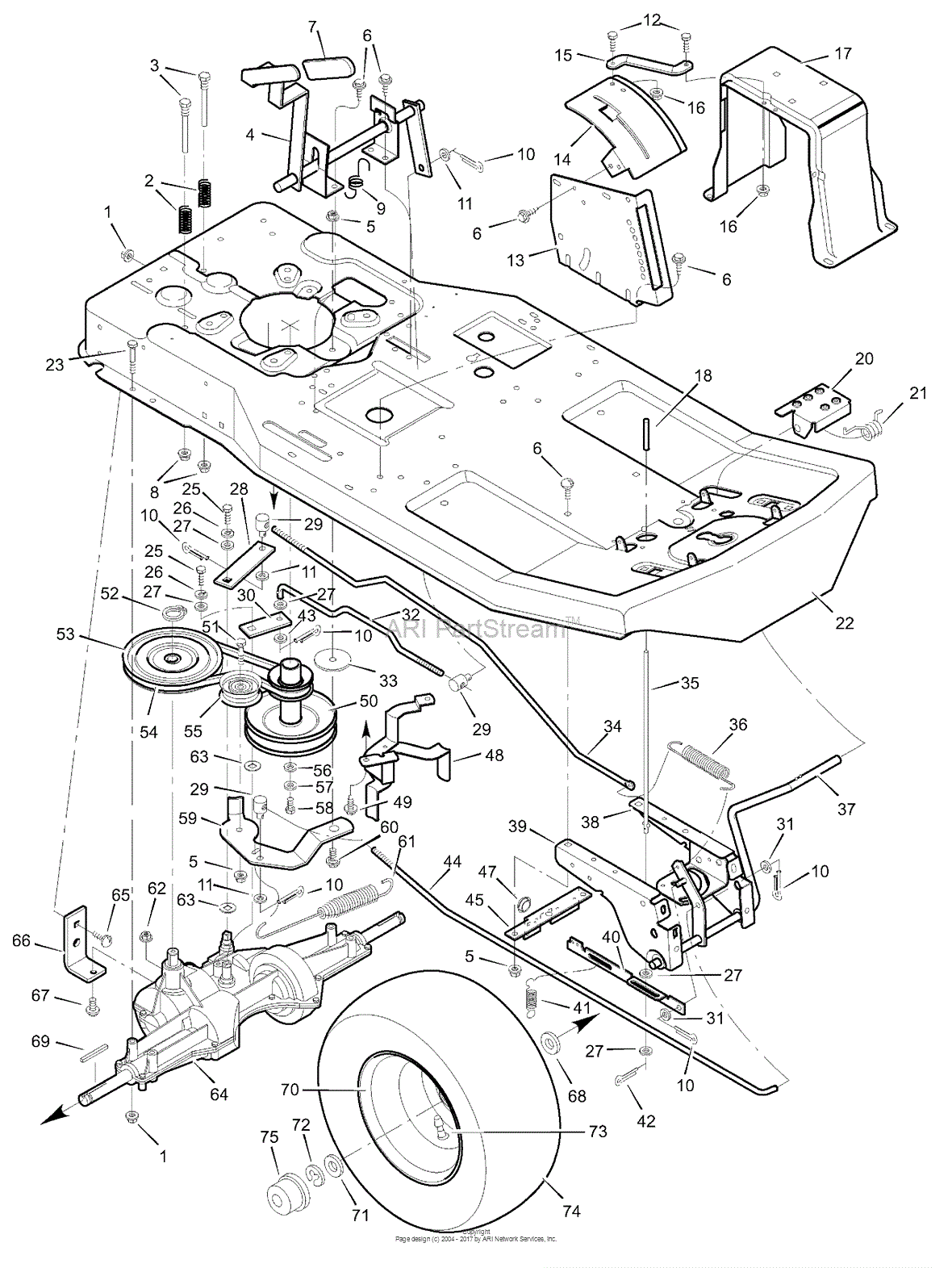 Murray 30577x8A - Rear Engine Rider (1999) Parts Diagram ... 1 4 hp kawasaki engine diagram 
