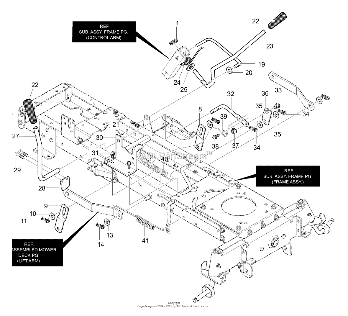 Murray 42587x50C - Lawn Tractor (2000) Parts Diagram for Mower ...