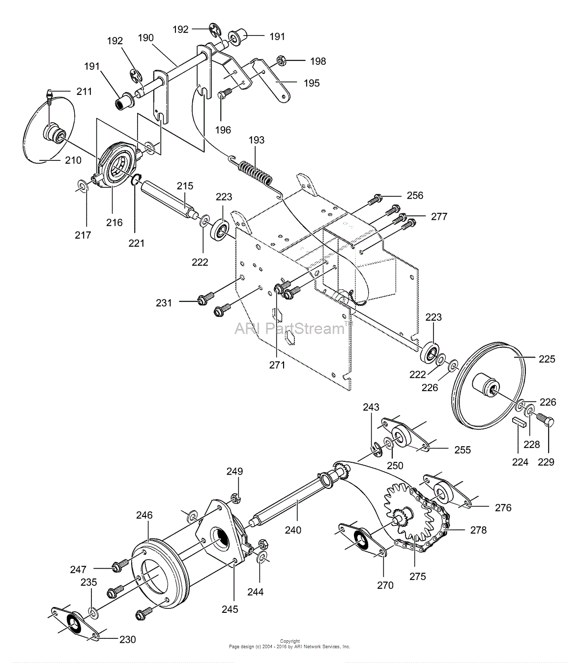 Murray 629104x35B - Dual Stage Snow Thrower (2000) Parts Diagram for ...