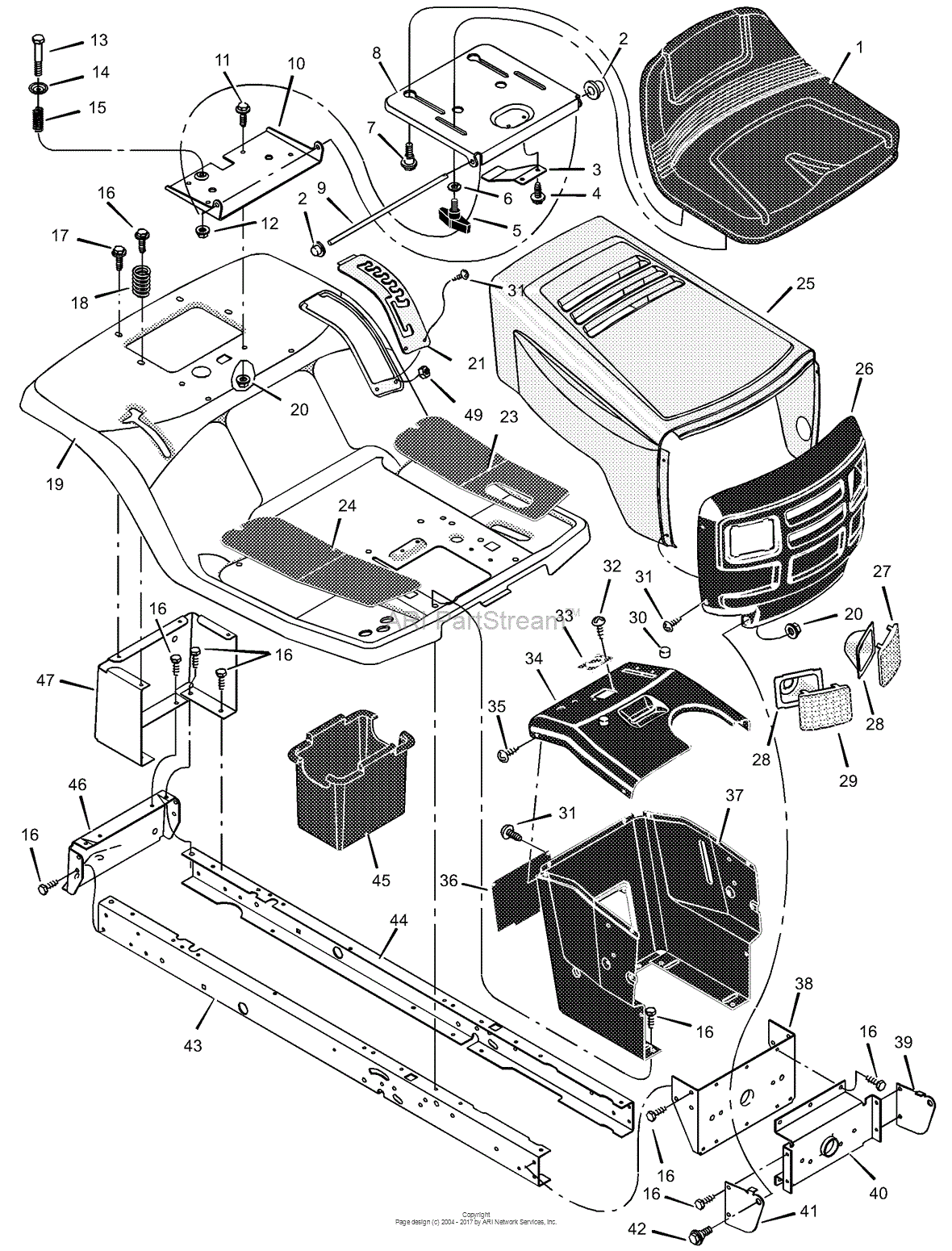 Murray 385008x51A - Lawn Tractor (2002) Parts Diagrams