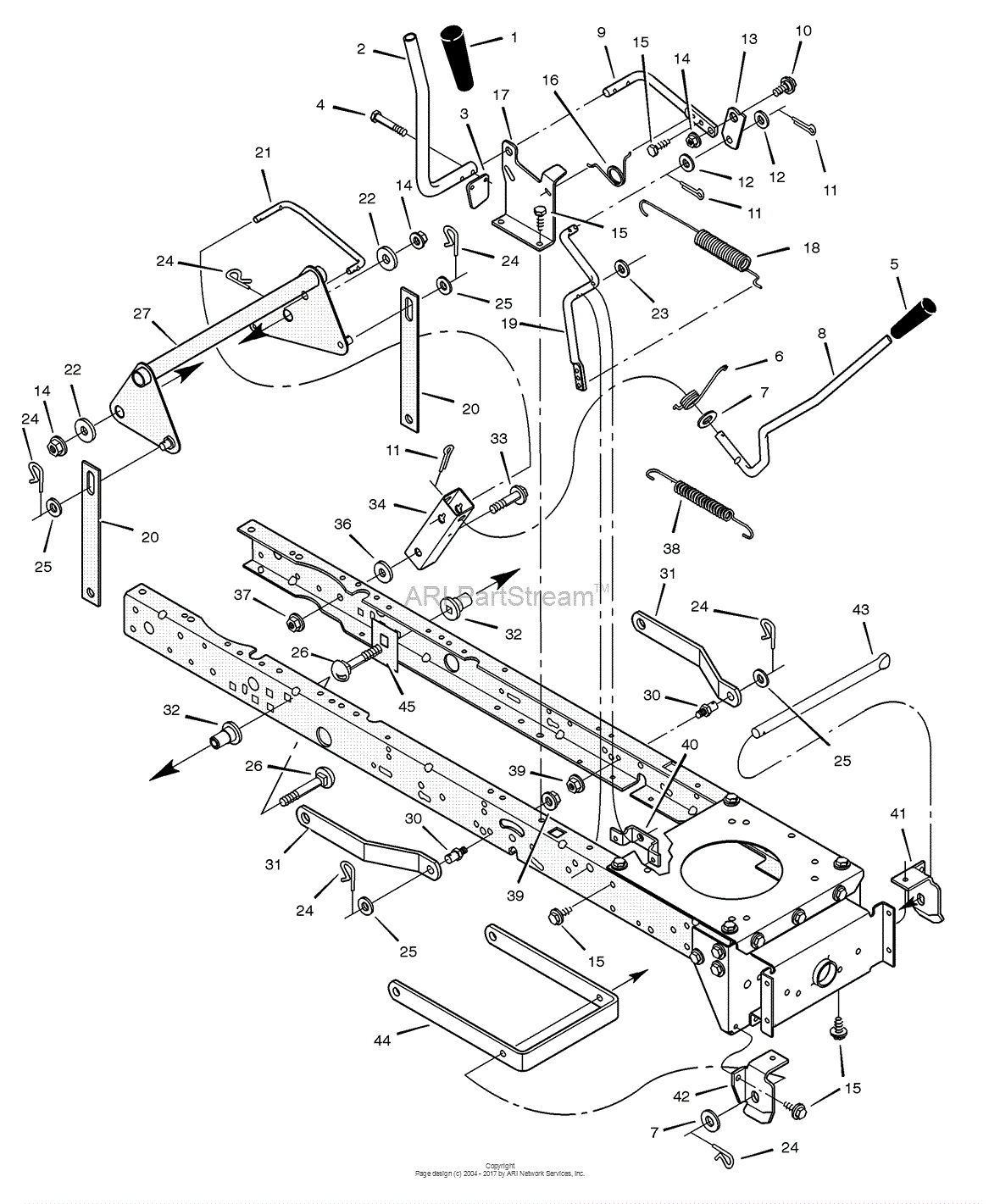 Murray 465602x8D - Lawn Tractor (2002) Parts Diagram for Mower Housing ...