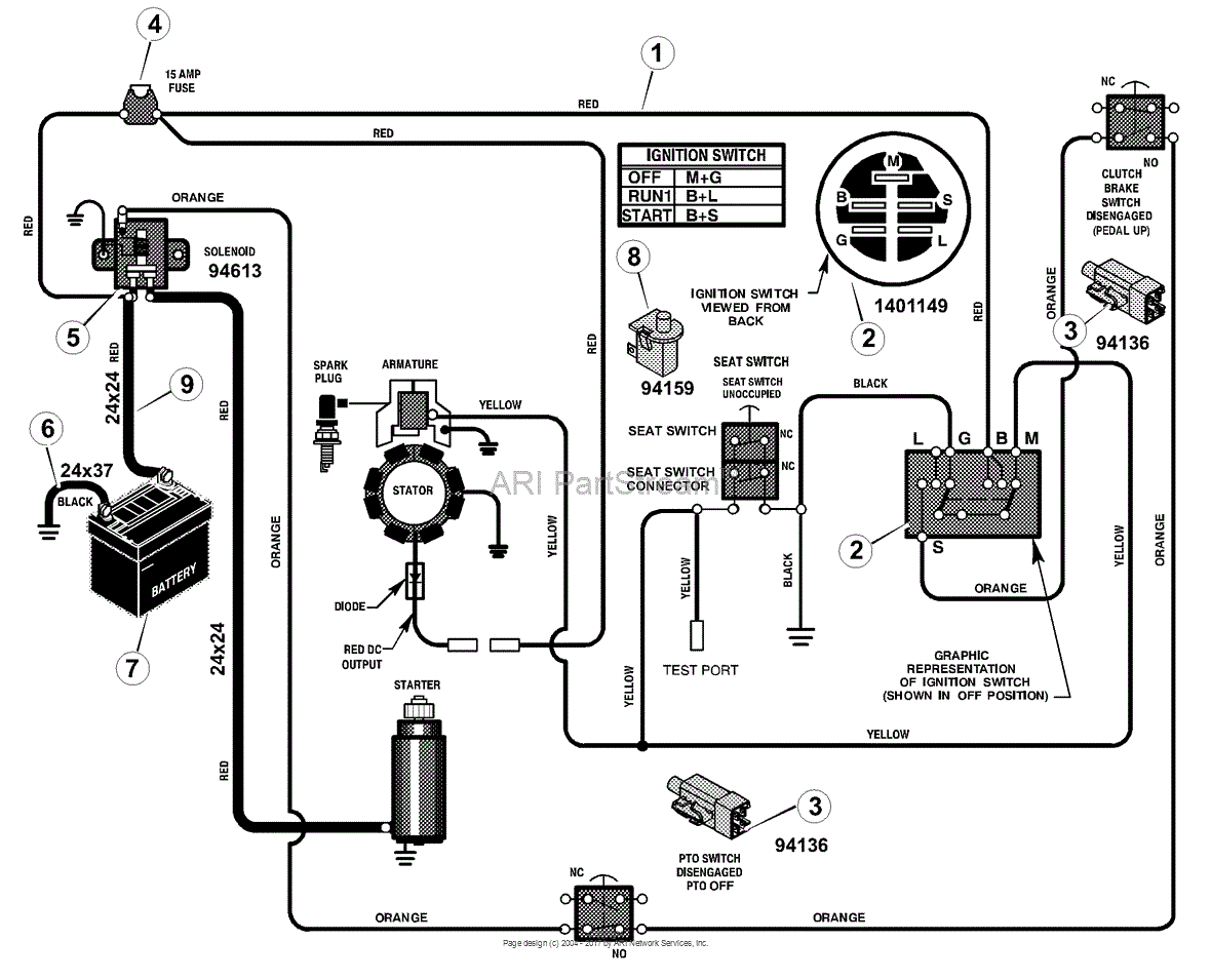 Murray 309029x51A - Mid-Engine Rider (2002) Parts Diagram