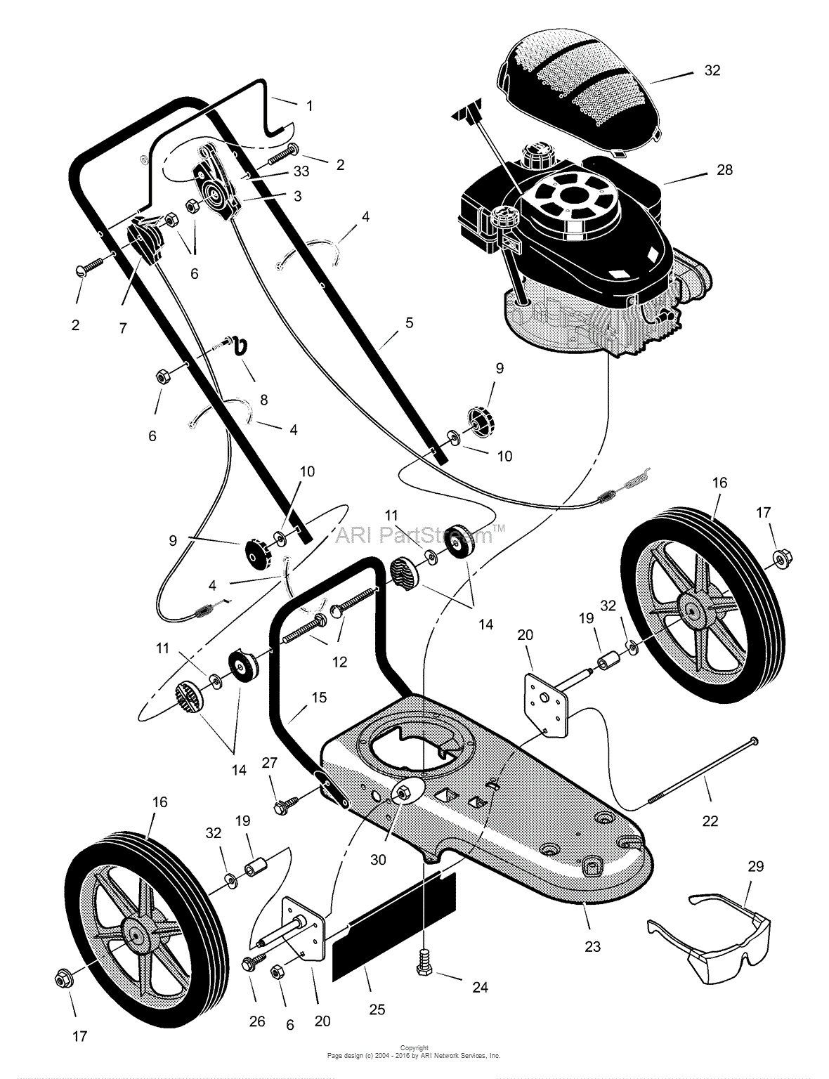 Craftsman Walk-behind Trimmer Parts Diagram