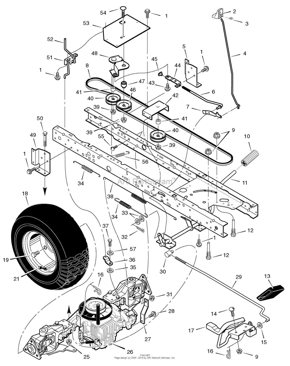 Murray C950-60473-0 - Craftsman Lawn Tractor (2004) Parts Diagram for ...