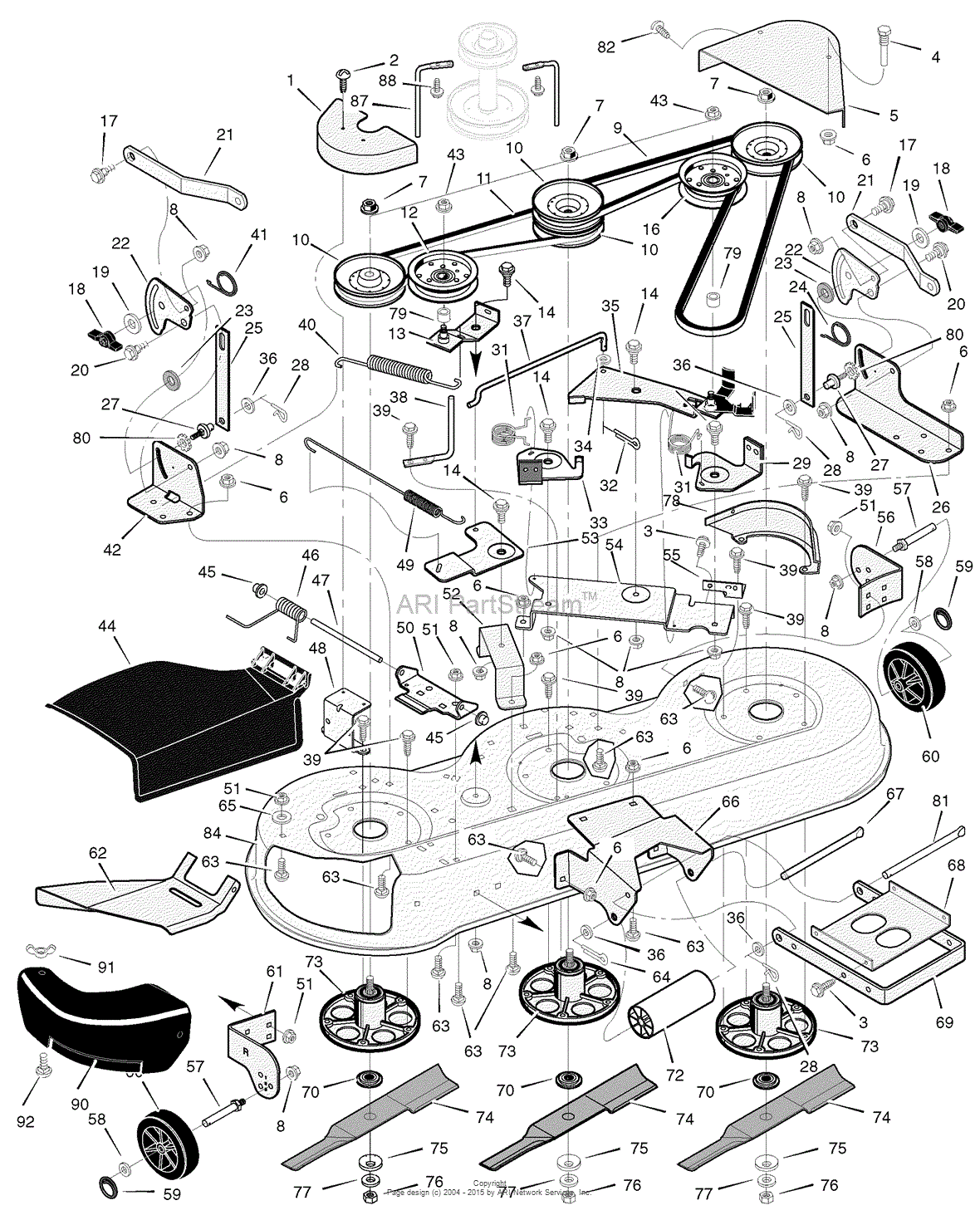 Murray C950-60473-0 - Craftsman Lawn Tractor (2004) Parts Diagram for ...