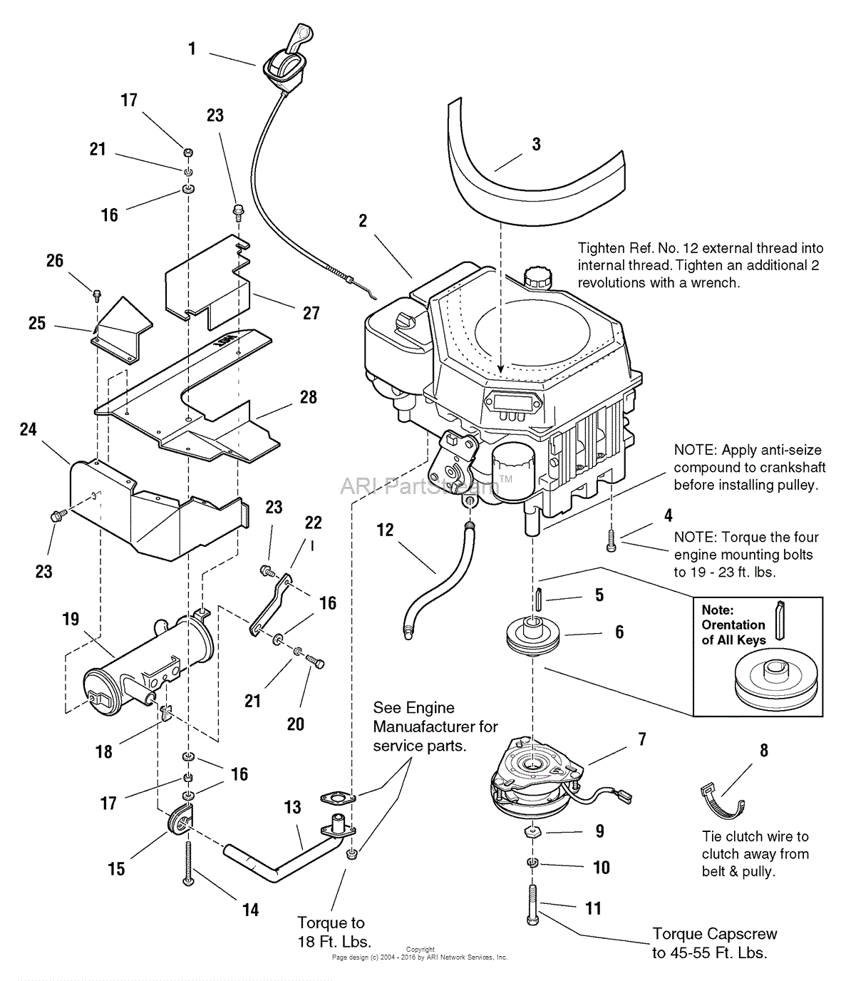 Murray 2277700 - 107.277700 - ZT 7000, 18HP Hydro (2004) Parts Diagram ...