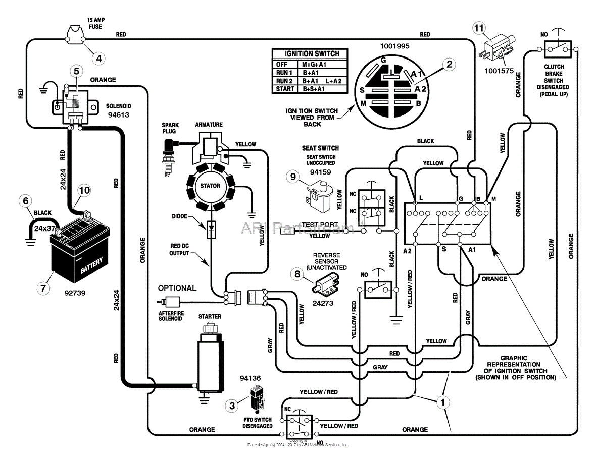 Murray 309008x99A - Mid-Engine Rider (2005) Parts Diagram