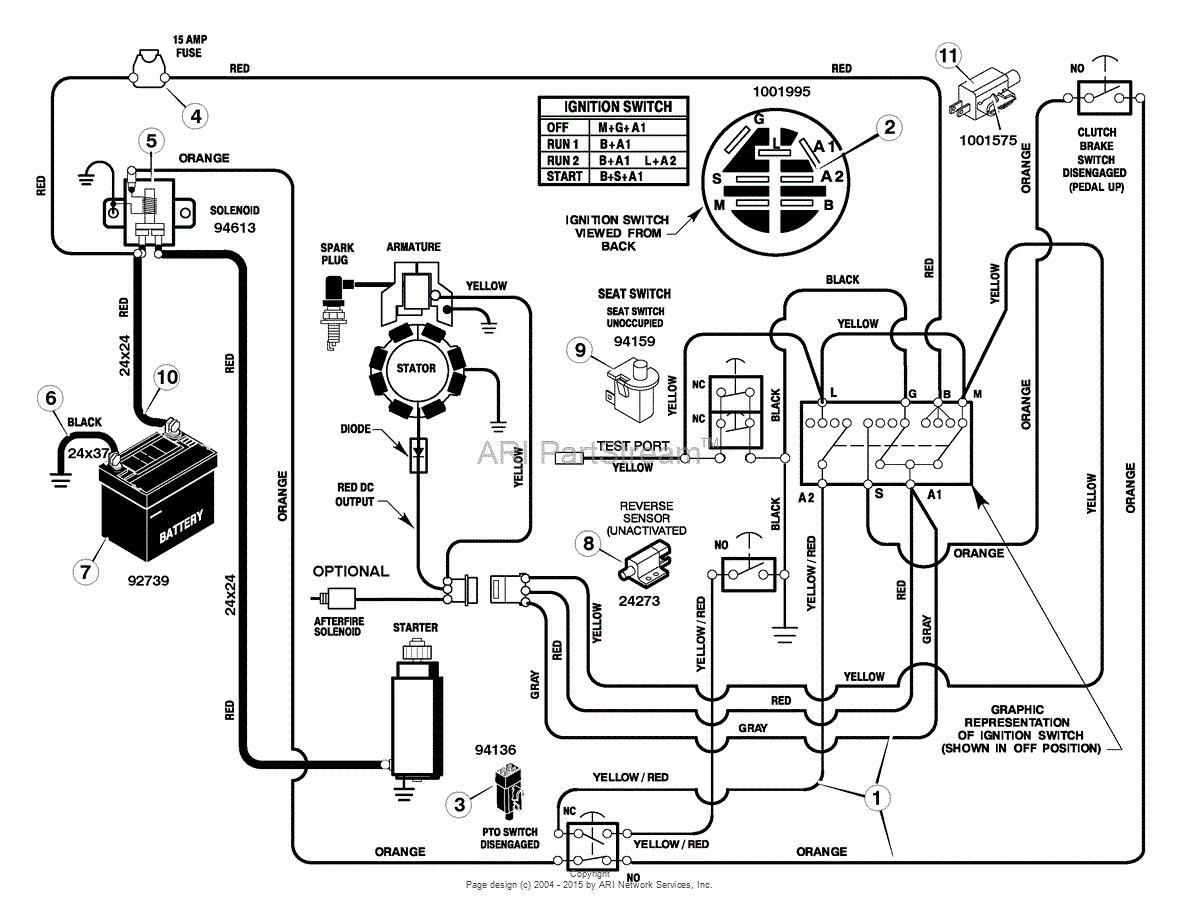 Murray 309009x18A - Mid-Engine Rider (2005) Parts Diagram for ...