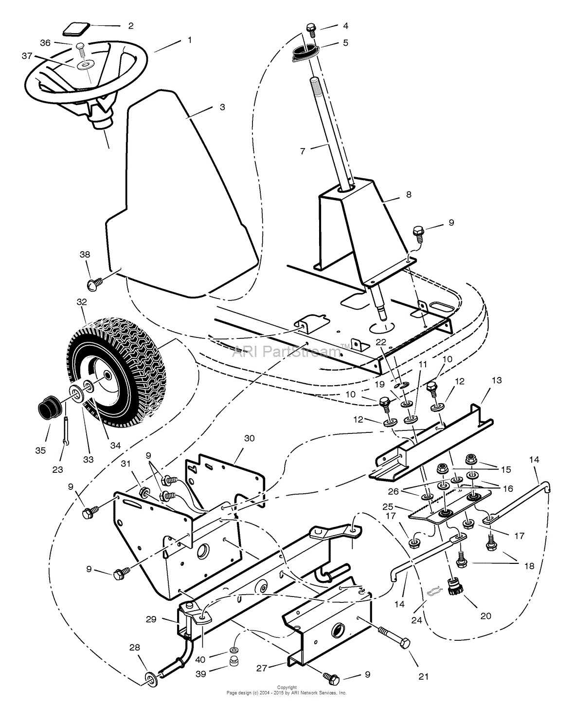 Craftsman 10hp 30 discount riding mower parts