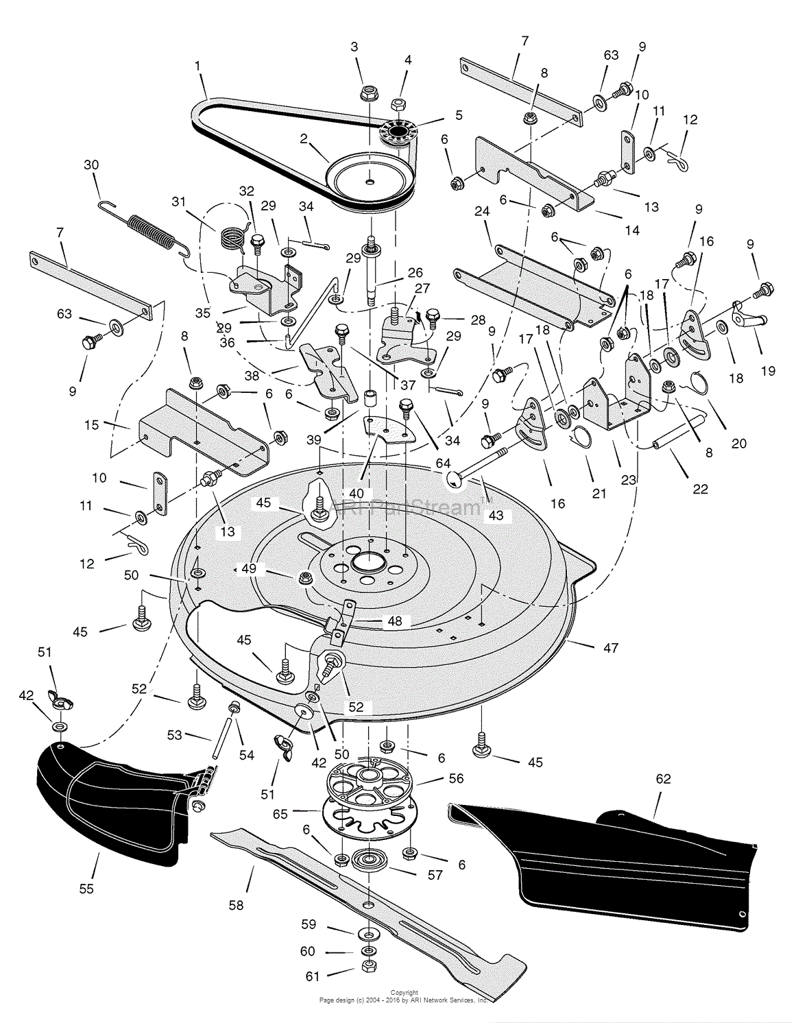 Murray 536.270320 - Craftsman Mid-Engine Rider (2006) Parts Diagram for