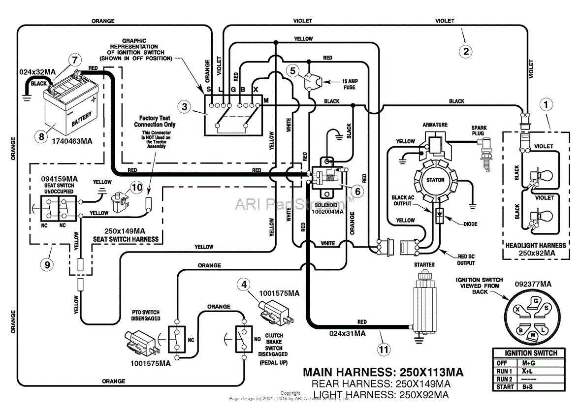Murray 385047x51A - Lawn Tractor (2007) Parts Diagram for ... farmall c wiring diagram 