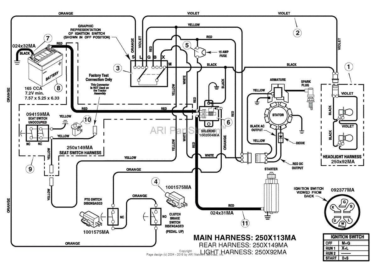 Murray 7800275 - 385048x114 Lawn Tractor (2008) Parts Diagram for ...