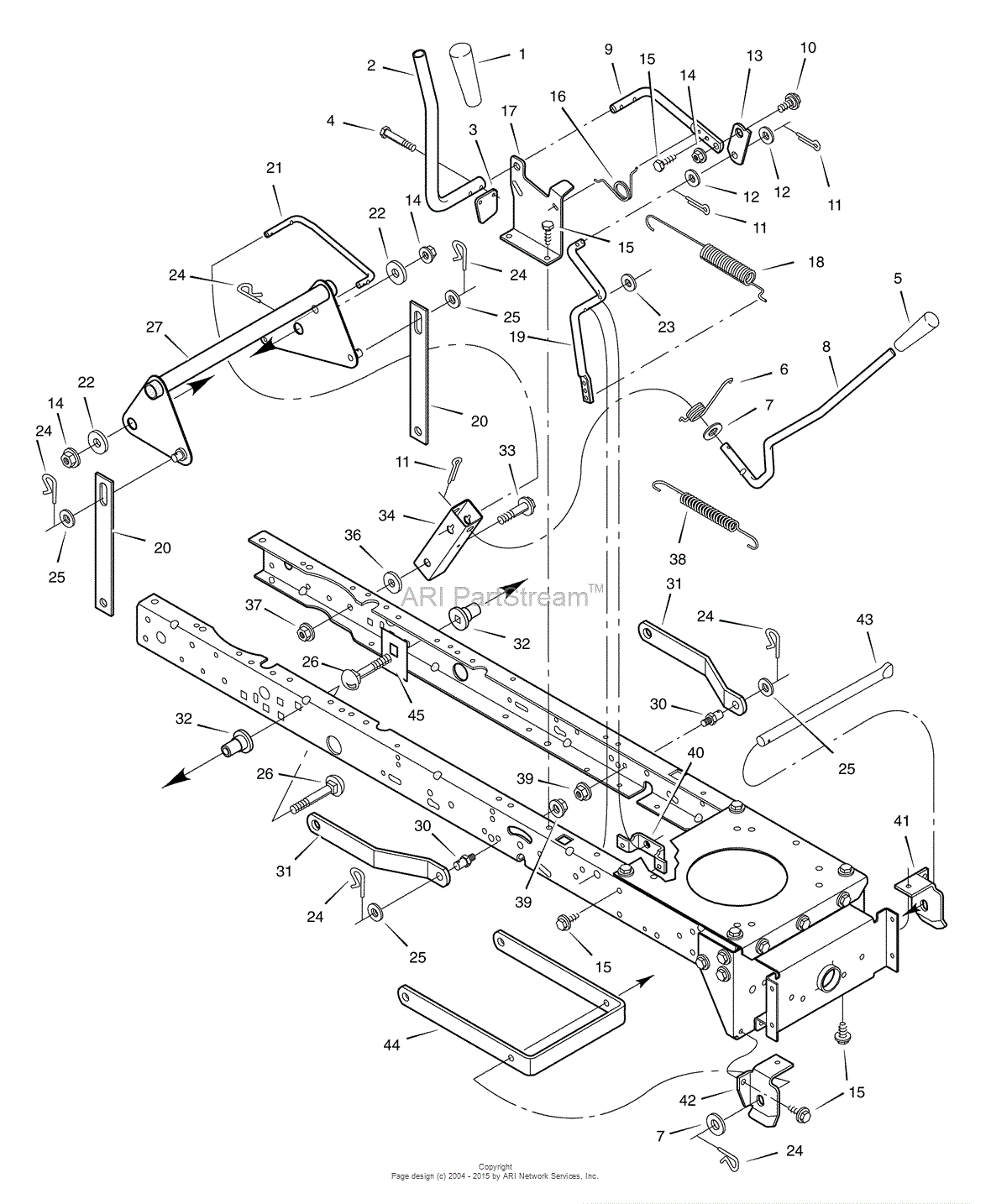 Murray 7800300 - 405606x78C, Lawn Tractor Parklands Sentinel (2008 ...