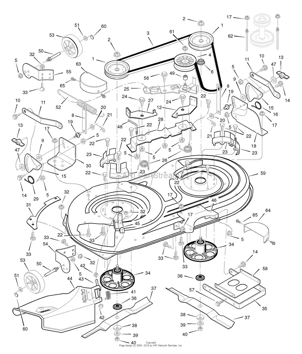 Murray 7800303 - 425621x108C/D, Lawn Tractor Rover (2008) Parts Diagram ...