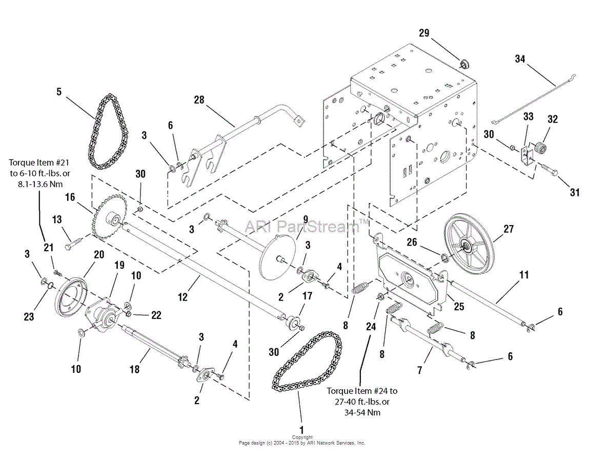 Murray 1695576 - Brute 29" 13.5 TP Snowthrower (2008) Parts Diagram for