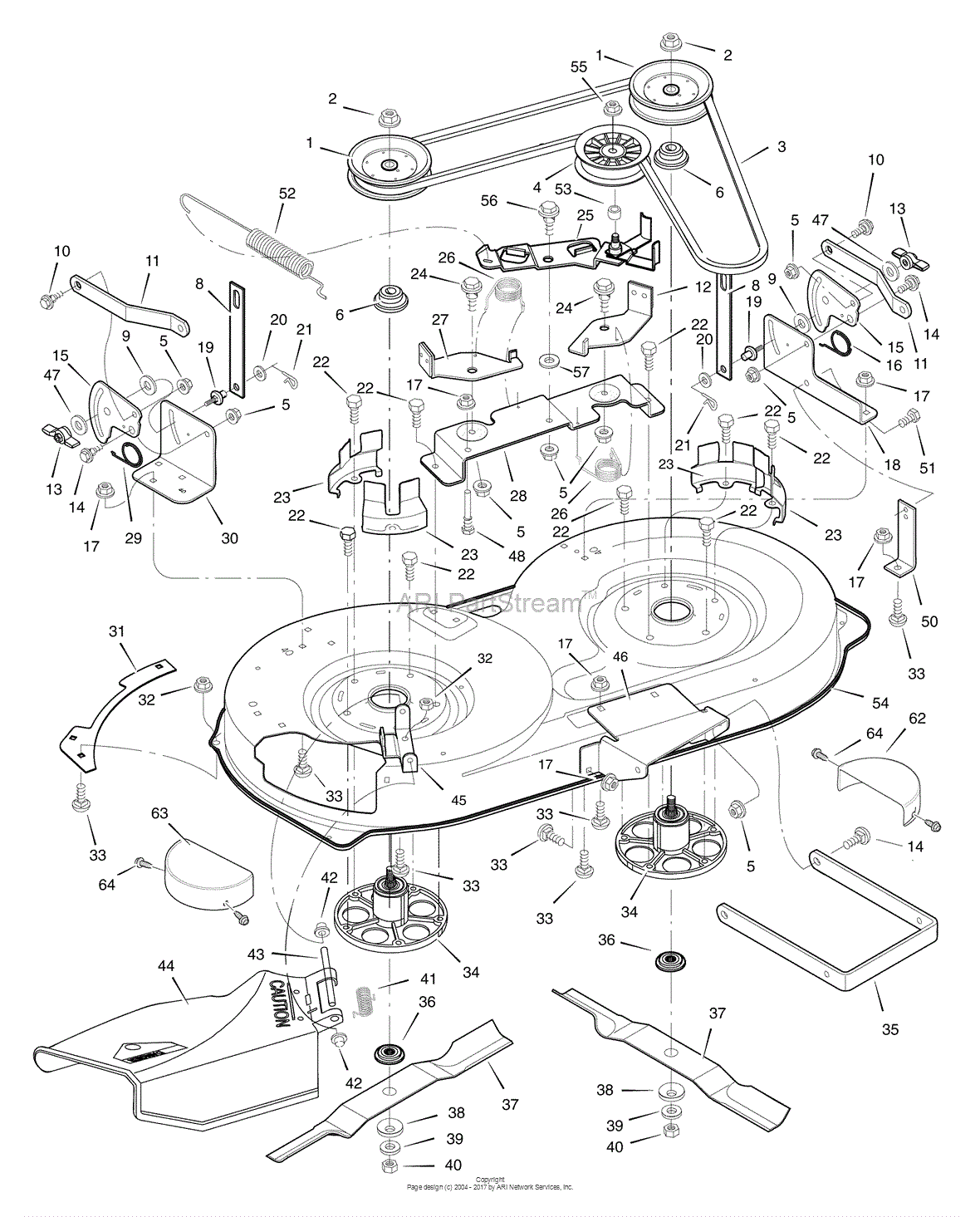 Murray 7800292 - 385002x108C, Lawn Tractor Rover (2008) Parts Diagram ...