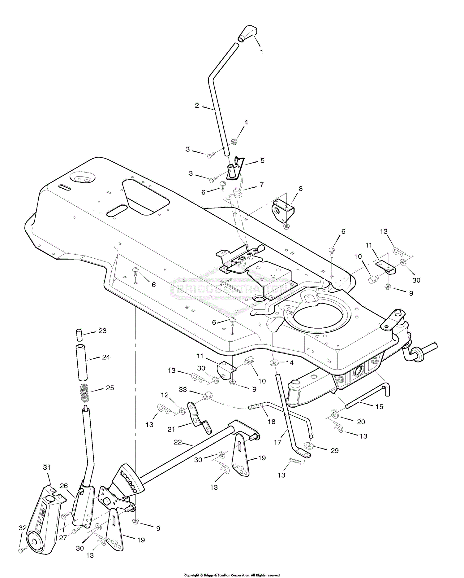Murray 42910x92a Lawn Tractor 1996 Parts Diagram For Mower Housing