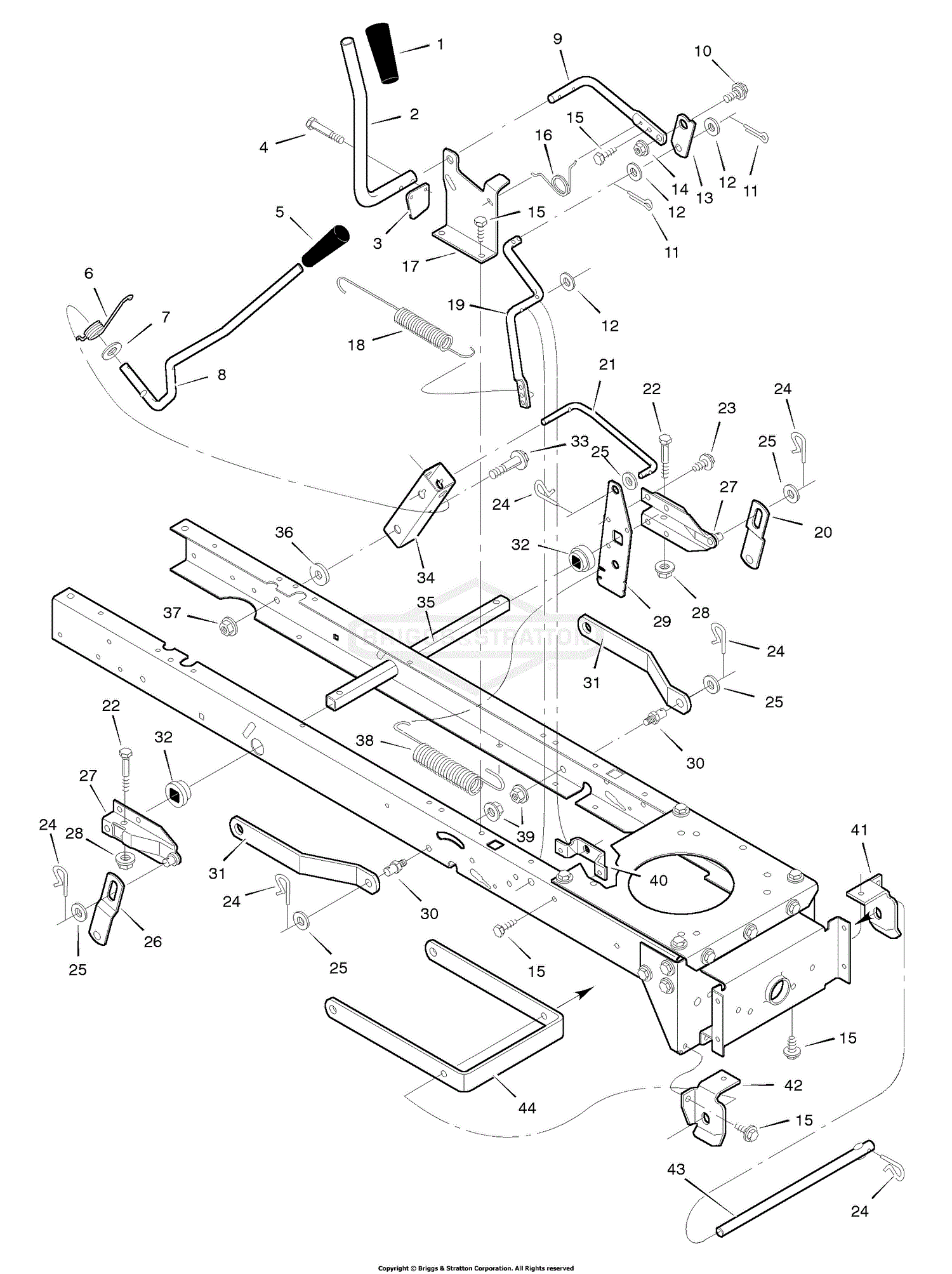 Murray 42544x8B - Lawn Tractor (1998) Parts Diagram for Mower Housing ...