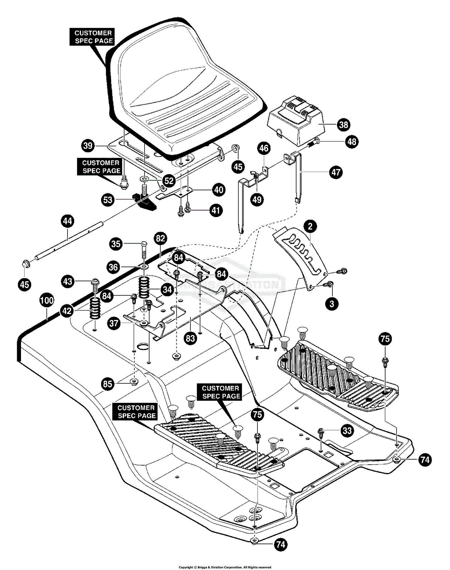 Murray 40379x88 - (VRO4016HRX) Lawn Tractor (1999) Parts Diagram for ...