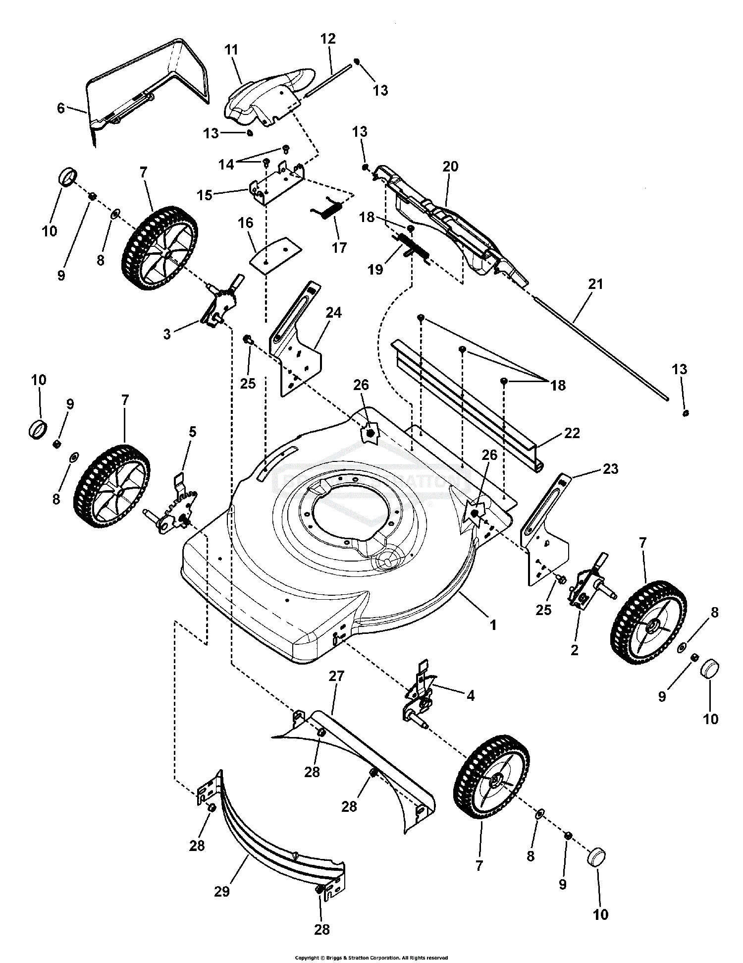 Murray 7800575 - LP7800575 - JS36, 22 John Deere RWD Walk Mower (2010) Parts  Diagrams