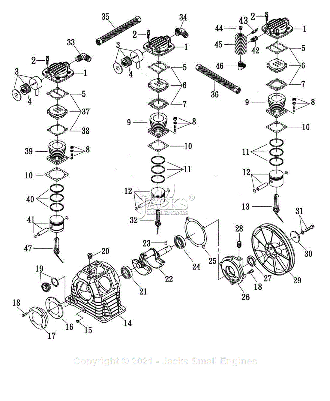 Northstar 459242F Parts Diagram for 459232 Pump Explosion