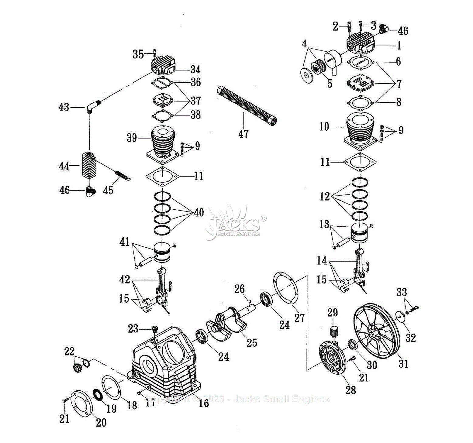 Northstar 4593100C Parts Diagram for 4593100 Pump Explosion – Rev C