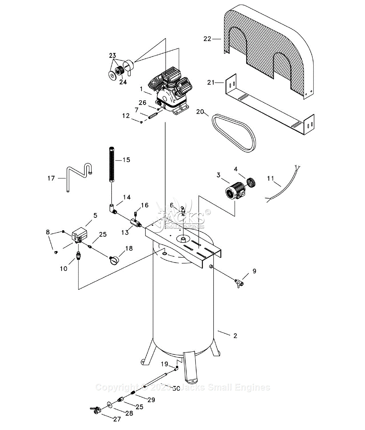 Northstar 47501A Parts Diagram for Parts List – Model 47501 Rev A.2